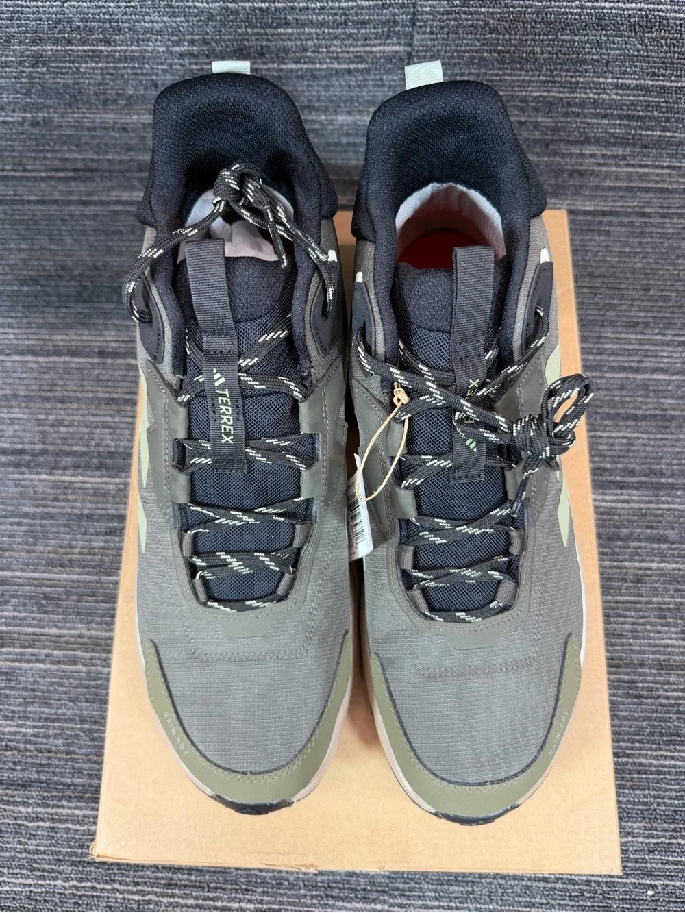 Adidas Terrex Anylander Mid Rain.RDY Hiking Shadow Olive/Tent Green Mens 12 New